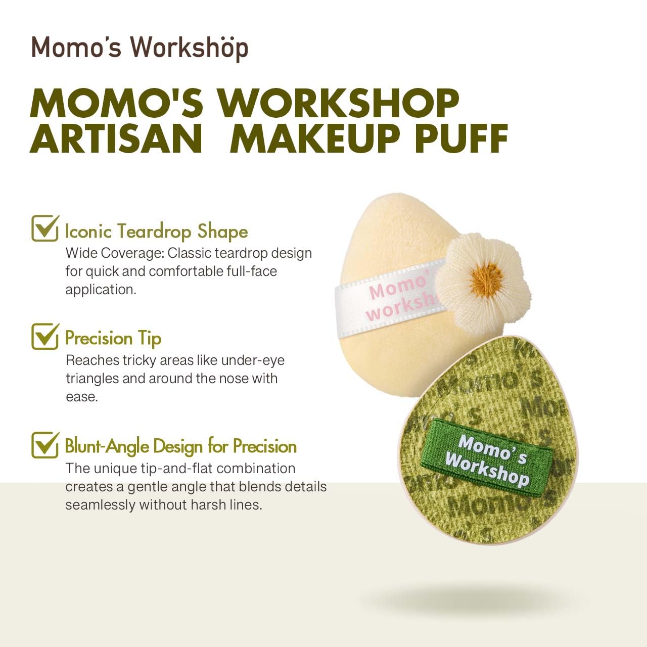 Mini Denim Makeup Sponge Set,Professional Blenders Sponge for Concealer/Blush/Highlighter, Perfect for Detail Work & Travel,4pcs,Green,with Travel Pouch,Beginer-Friendly & Reusable