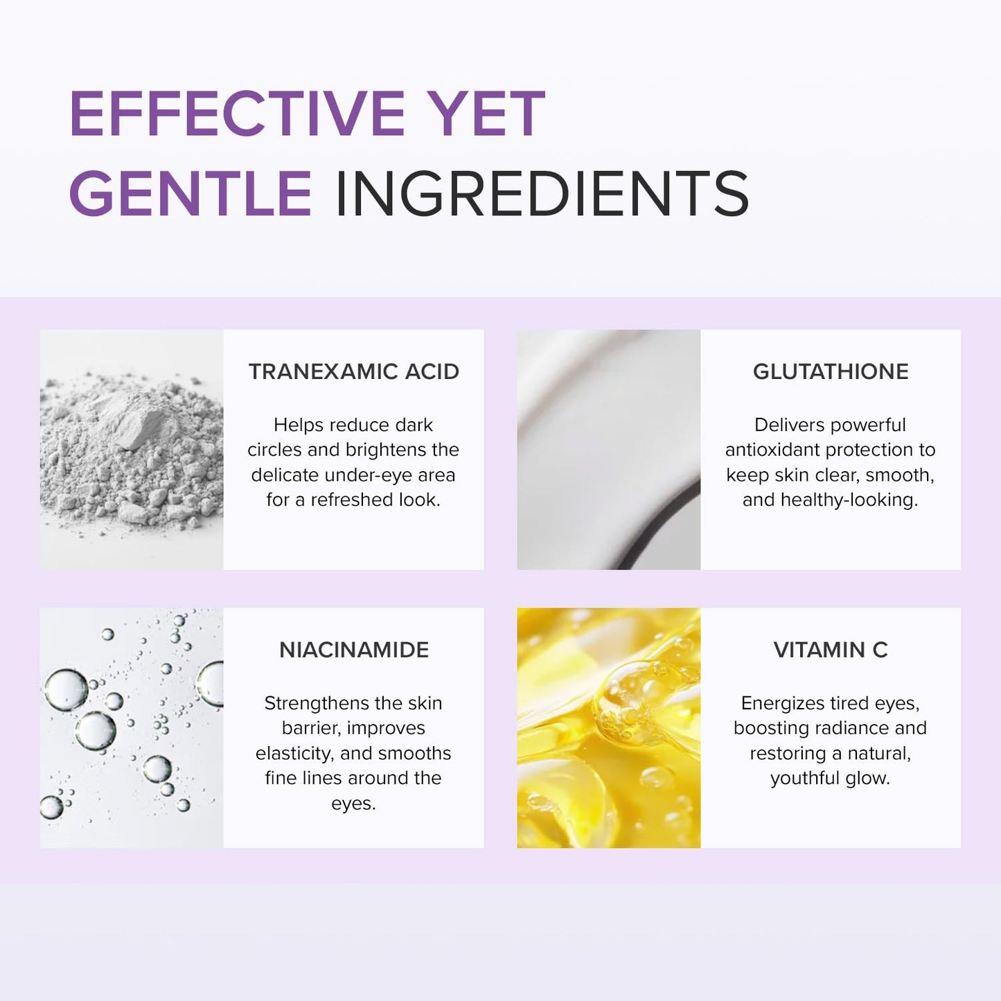 Mary&May Glutathione Eye Cream Special Set - Powerful Antioxidant, Reduces Dark Circles in the Eye, Improve Uneven Skin Tone with Vitamin C, 1.01 oz.+ Mini 0.4oz 2 Pack