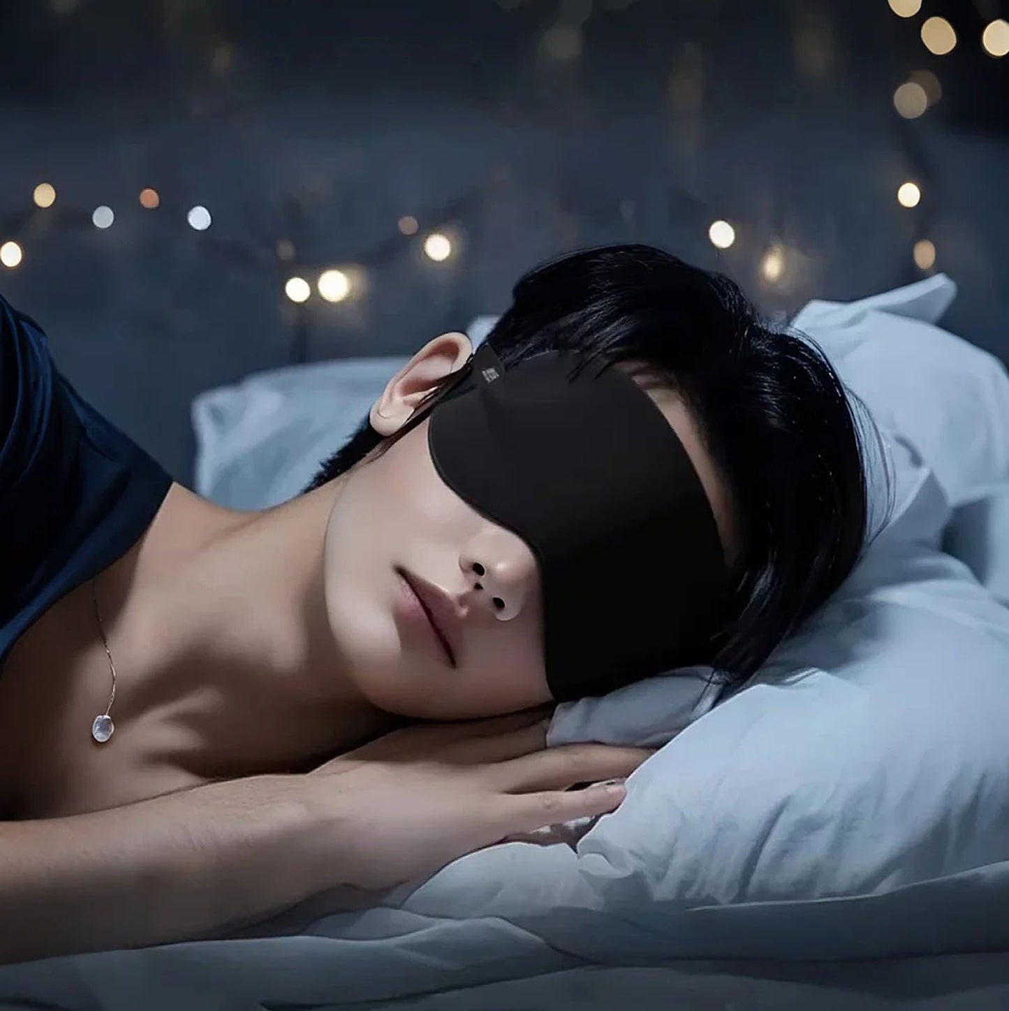 4 Pack Sleep Mask for Women & Men, 100% Blackout Silky Eye Cover, Zero Eye Pressure Soft Satin Blindfold with Elastic Adjustable Strap, Lightweight Night Eyes Shade for Travel Nap Side & Back Sleepers