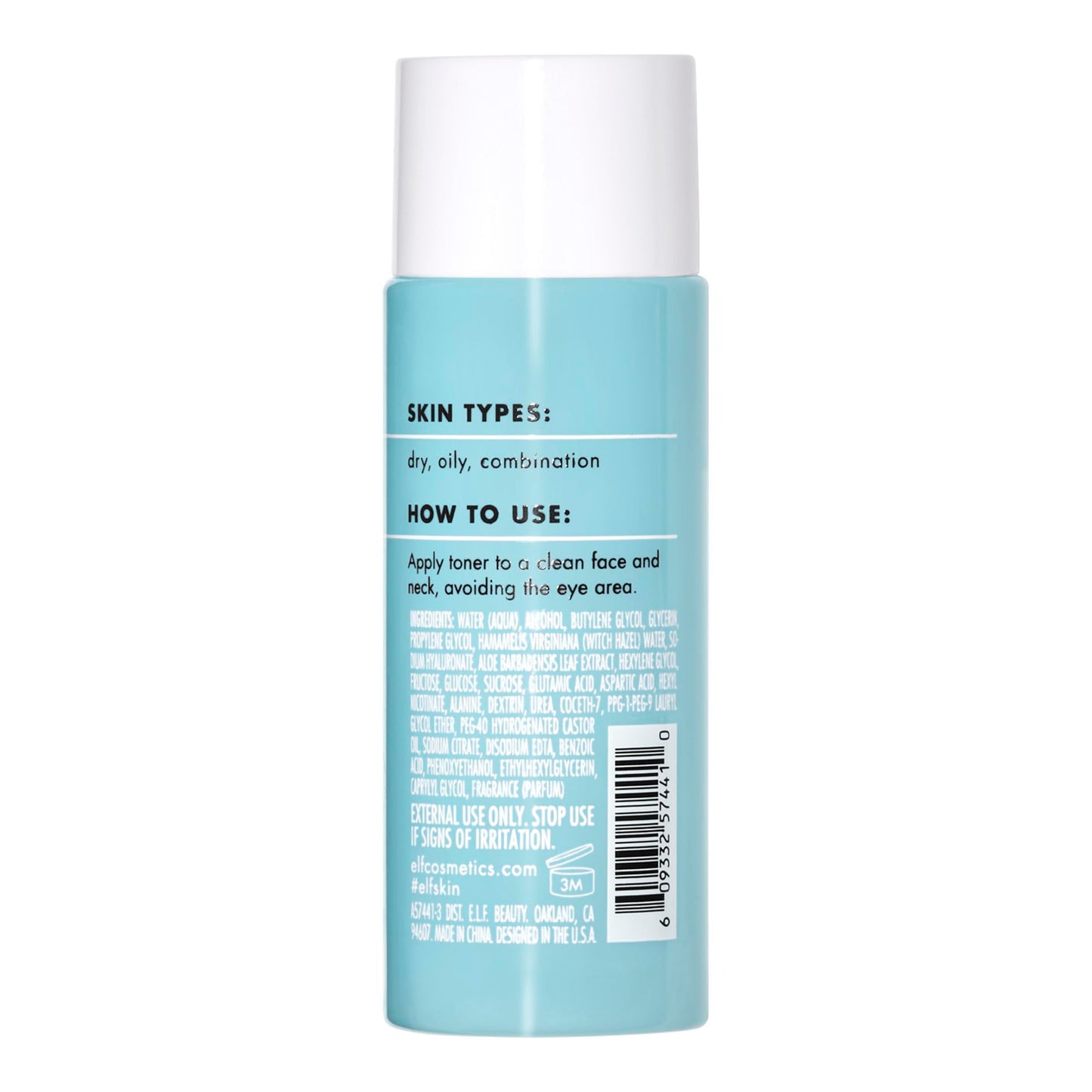 e.l.f. Skin Holy Hydration! Keep Your Balance Toner Mini, Gentle, Refreshing, Removes Makeup & Impurities, Hydrates, Cleanses, Soothes, Infused with Hyaluronic Acid, Witch Hazel and Aloe