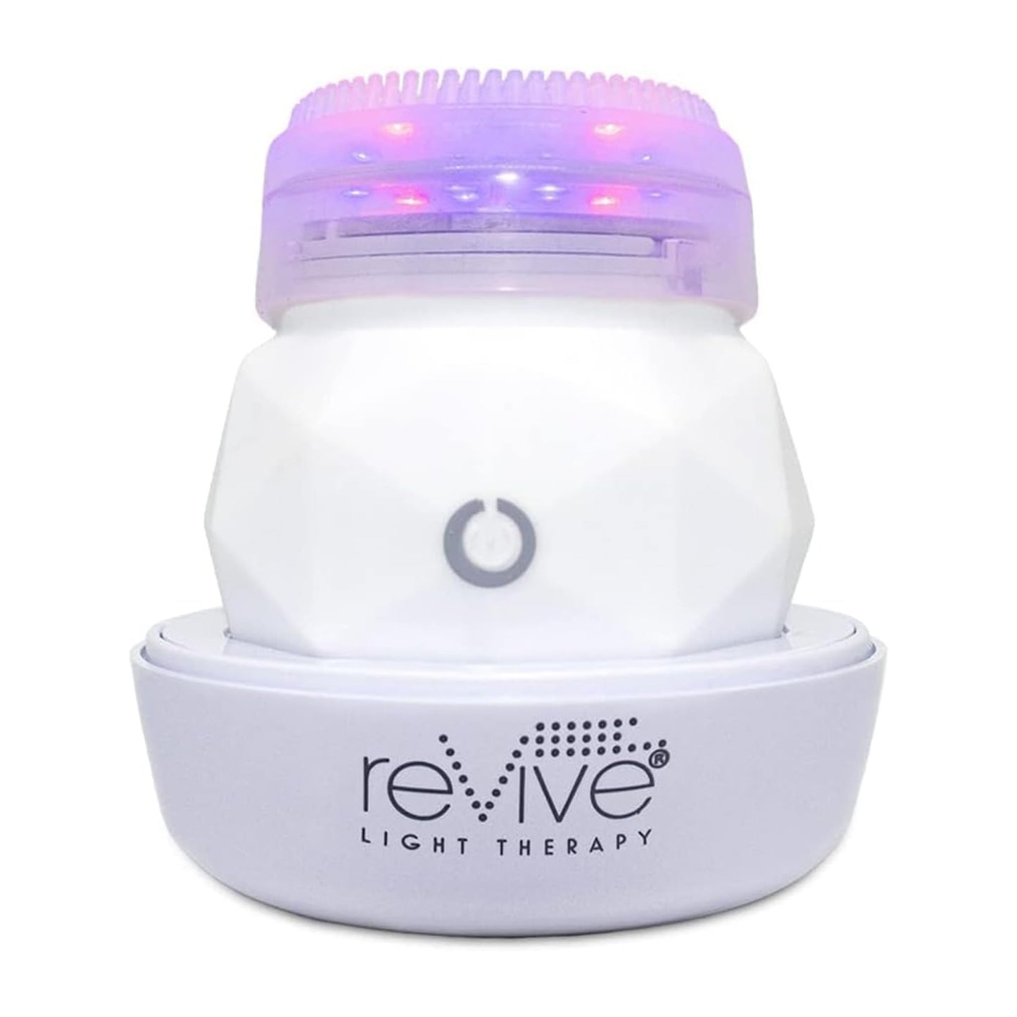 Revive Light Therapy Soniqué Mini Acne Cleanser, Battery-Operated Sonic Face Cleanser Brush with Blue & Red Light Therapy, Medical-Grade Acne Device for Face & Body, Water-Resistant