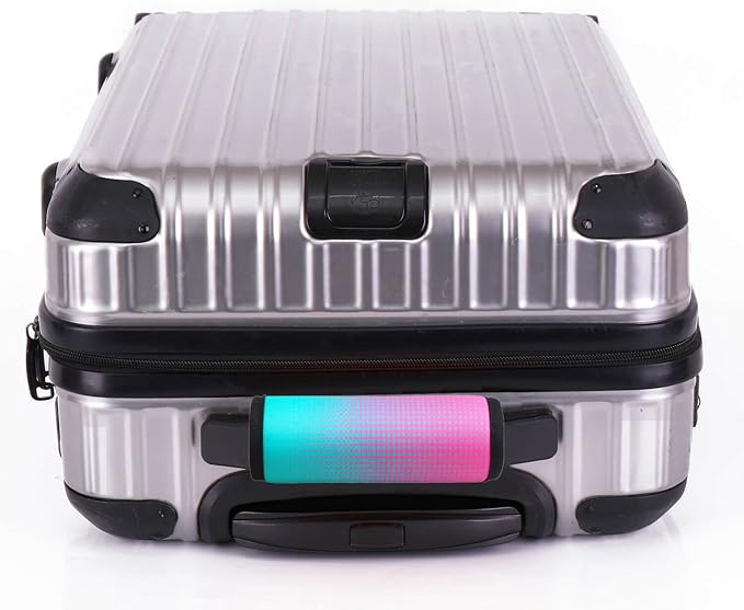 5 Pack Neoprene Luggage Handle Wraps Bright Luggage Tags/Identifiers/Marker/Grips Travel Accessories for Airplane/Flying/Luggage (Gradient Dot)