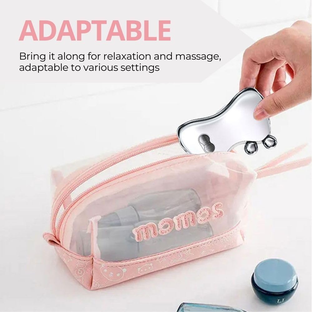 BANU LED Gua Sha Device, Gua Sha Facial Tool with Heat and Vibration, Face Massager for Anti-Aging Wrinkles Puffiness Skin Rejuvenation and Toning (3D)