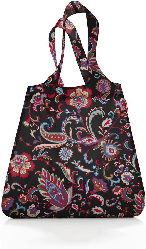 reisenthel mini maxi shopper paisley black - foldable shopping bag with attractive design - water repellent