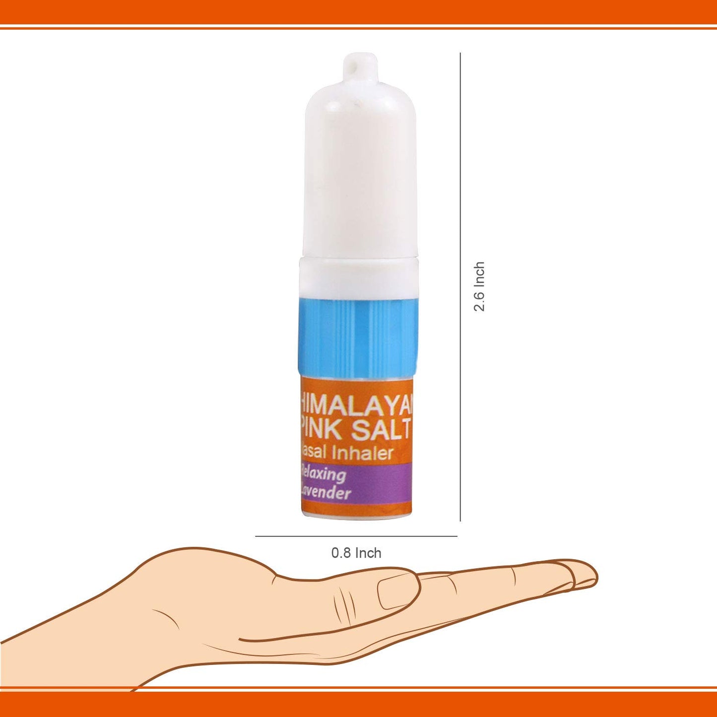 Natural Solution Himalayan Salt Inhaler, Help Clear Congestion, Boost Focus and Improve Breathing with Relaxing & Refreshing Lavender Aromatherapy, Pack of 3