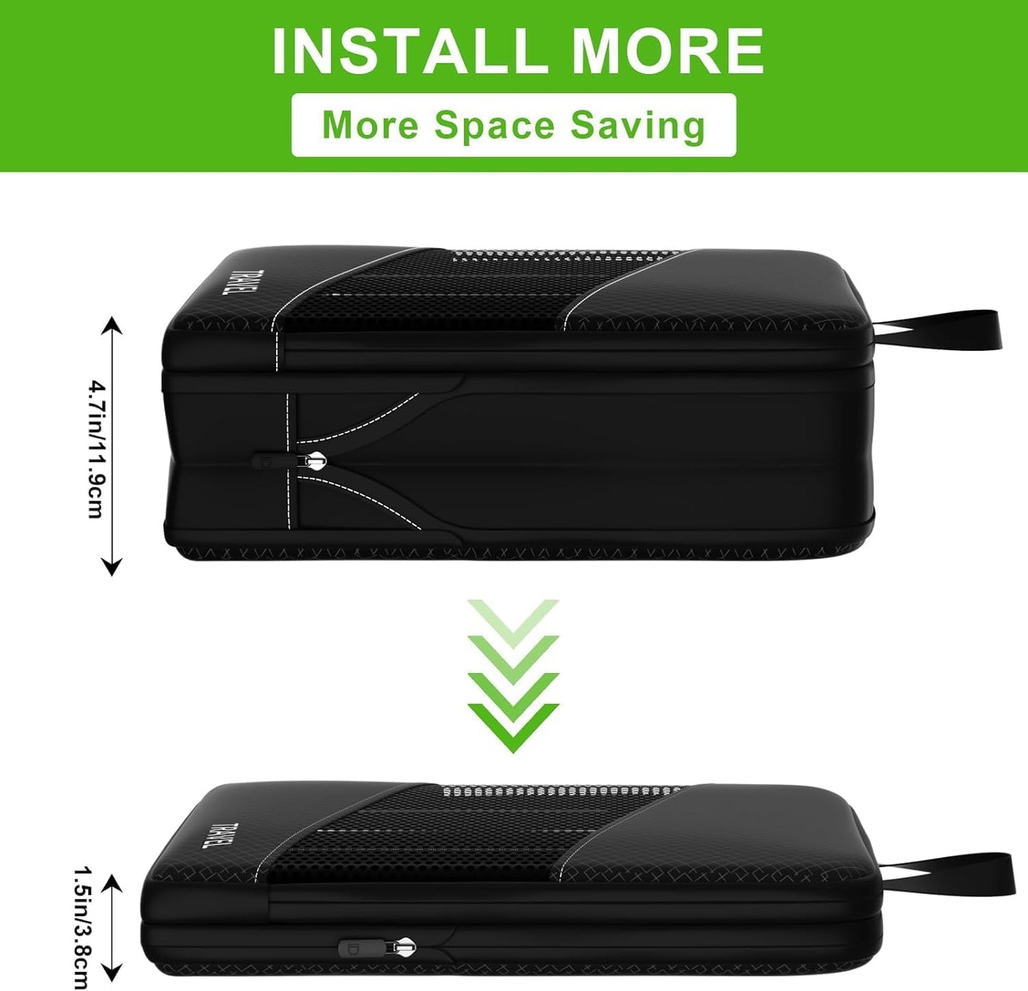 Compression Packing Cubes for Suitcases, UNTIFUL 6 Set Travel Organizer Cubes for Travel Essentials