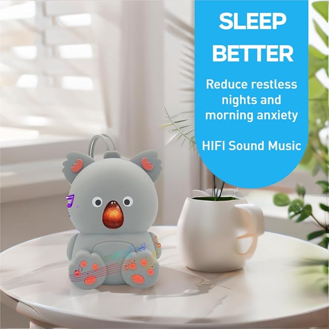 Baby Sound Machine White Noise Machine with Bluetooth Speaker, Portable Soothing Sounds Music Memory Function Sleep Sound Timer Soother for Baby