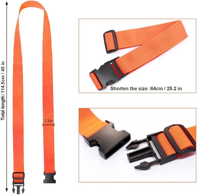 4Pack Luggage Straps Add Bag Straps to Connect Two Suitcases, Adjustable Luggage Belt Connector for Carry On, Travel Attachment Accessories for Connect Your 3 Luggages 4 Color