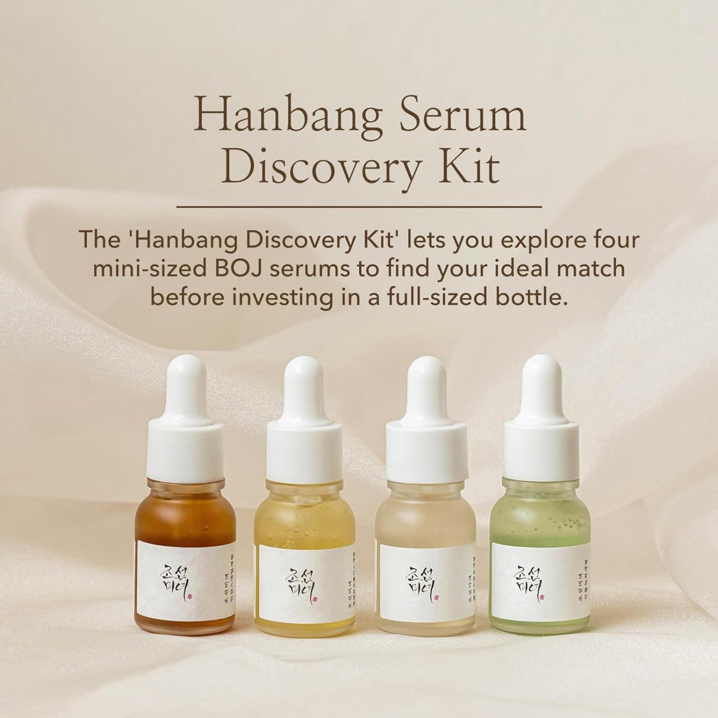 Beauty of Joseon Hanbang Serum Discovery Kit Gift Set Moisturizing Tester Travel Size Mini Korean Skincare 0.3 Fl.Oz 10ml EA