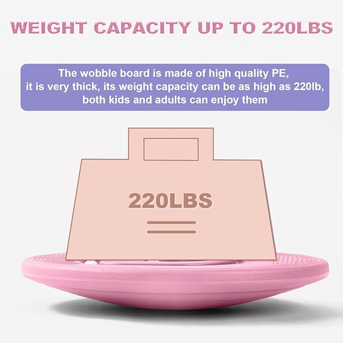 Kids Maze Balance Board - Wobble Trainer for Ski Surf Snowboard, Non-Slip Sensory Rocker Ages 3-12, Core Therapy & Skate Prep