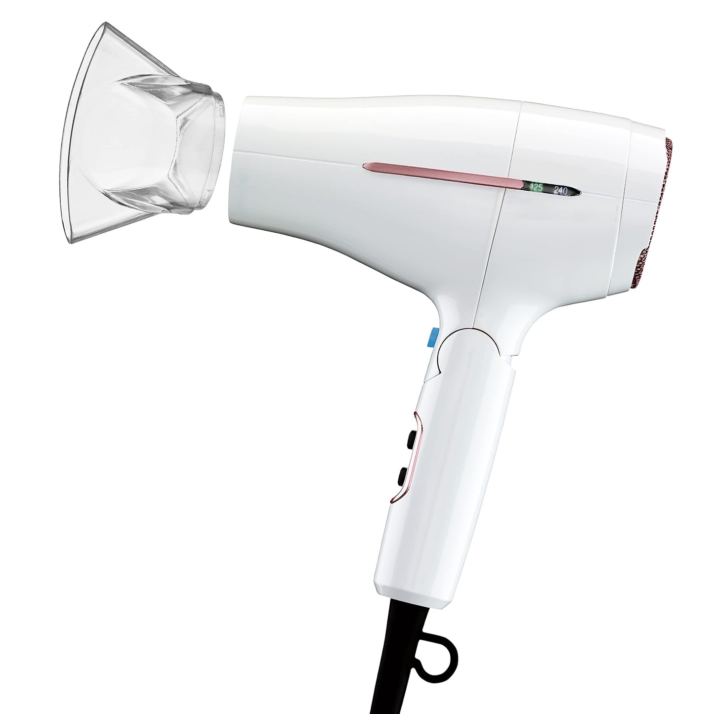 Conair Hair Dryer, Worldwide Travel Hair Dryer with Smart Voltage Technology and Folding Handle, Includes Concentrator