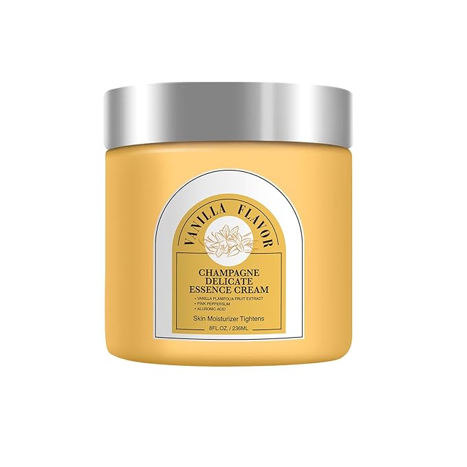 Champagne Lift Body Creme, Anti-Aging Skin Tightening with Lifting Formula, Deep Hydrates Dry Skin Arms & Legs. (Vanilla Flavour)