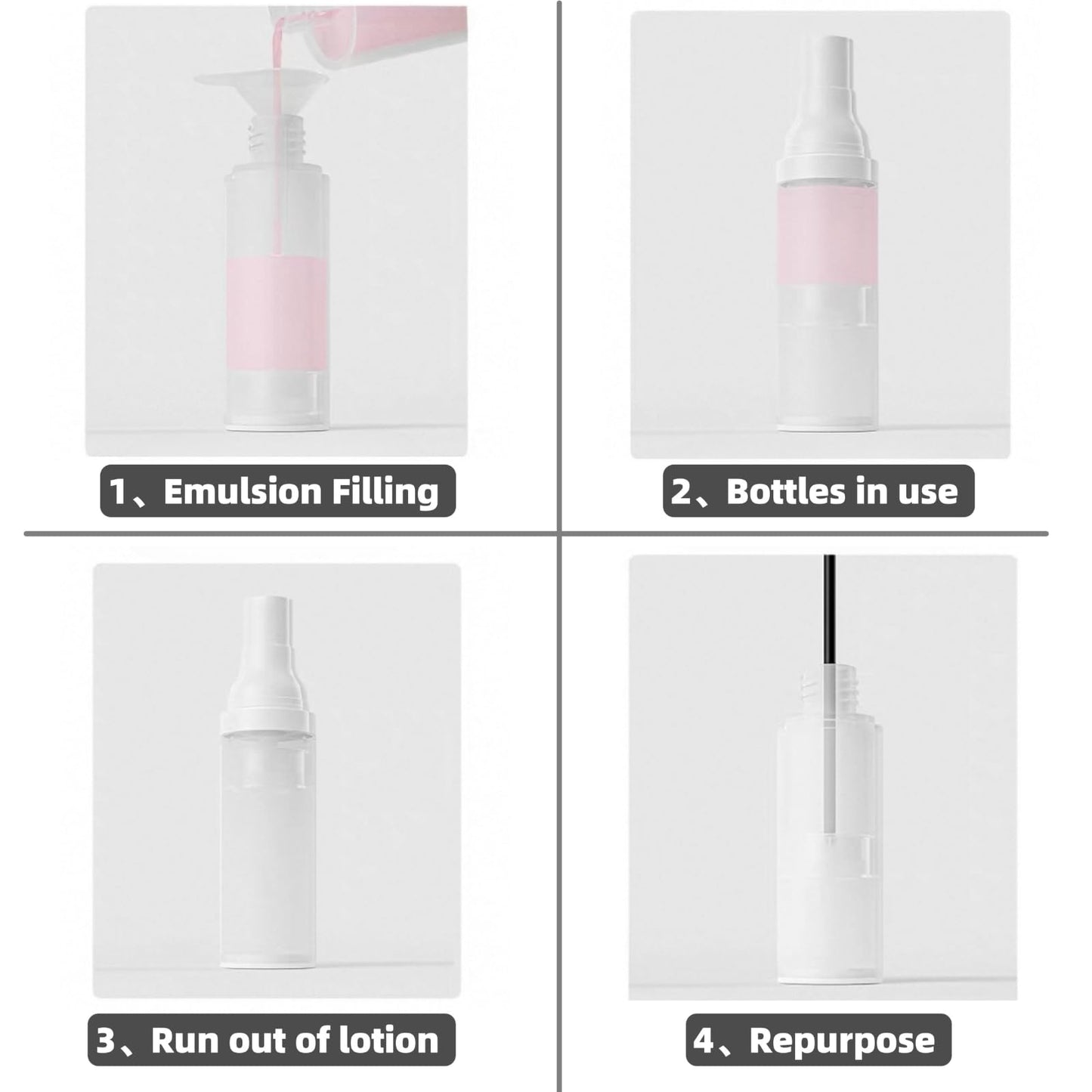 FaceBucks 1oz/30ml-Small Spray Bottle 360° Angle Work, Portable Refillable Leak Proof Travel Mini Spray Bottle.For Perfume Toner Hair spray Facial Moisturizing 【1oz/30ml-(Pack of 2) & Spary Bottle】