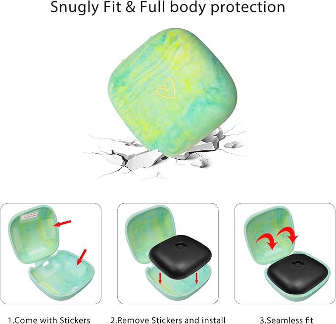 Compatible with Powerbeats Pro, Soft Silicone Case with Gold Heart Pattern for Powerbeats Pro Case with Cute Butterfly Keychain for Girls Women (Camouflage Green)