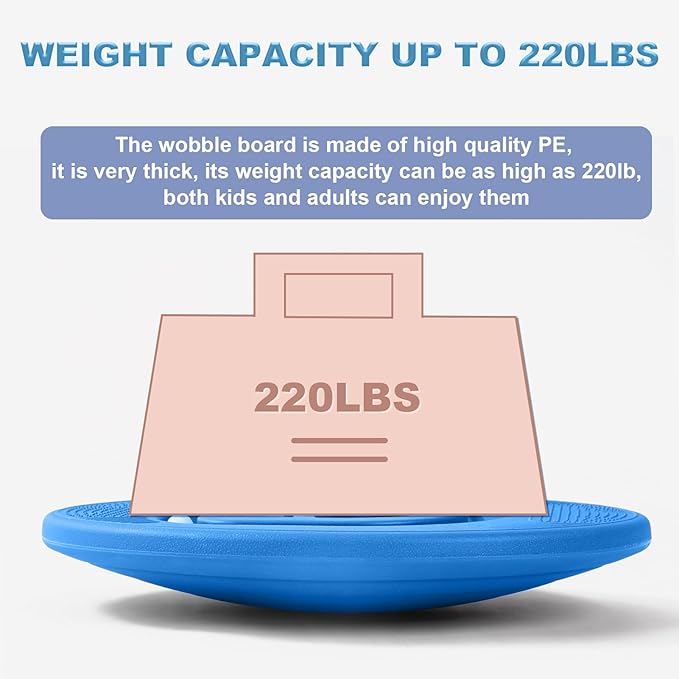 Kids Maze Balance Board - Wobble Trainer for Ski Surf Snowboard, Non-Slip Sensory Rocker Ages 3-12, Core Therapy & Skate Prep