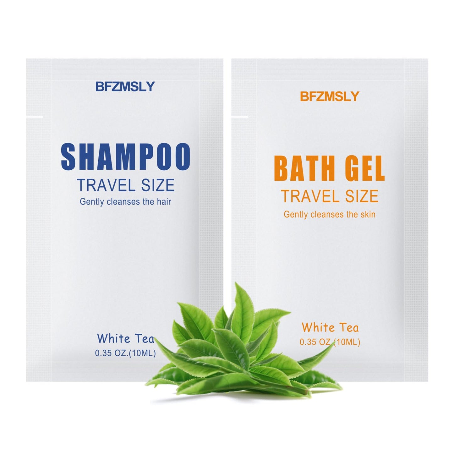 30 Sets Travel Size Toiletry Sets, Shampoo & Body Wash (0.35oz Each, 2-in-1 Toiletries Kit, White Tea Scent) – Individually Wrapped Hotel Amenity Packs for Guests, Airbnb, Vacation Rentals