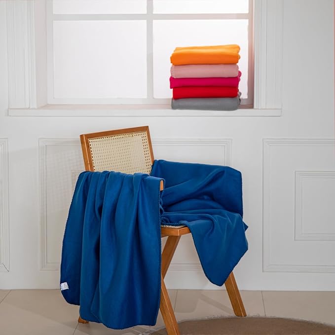 CAI TENG Fleece Throw Blanket Blankets for Couch Bed 50x60 inch 6 Pack Kids Blanket Throws Fleece Fabric Soft Cozy Travel Blankets Lightweight Small Throws Wedding Gifts Travel Blankets Multicolor