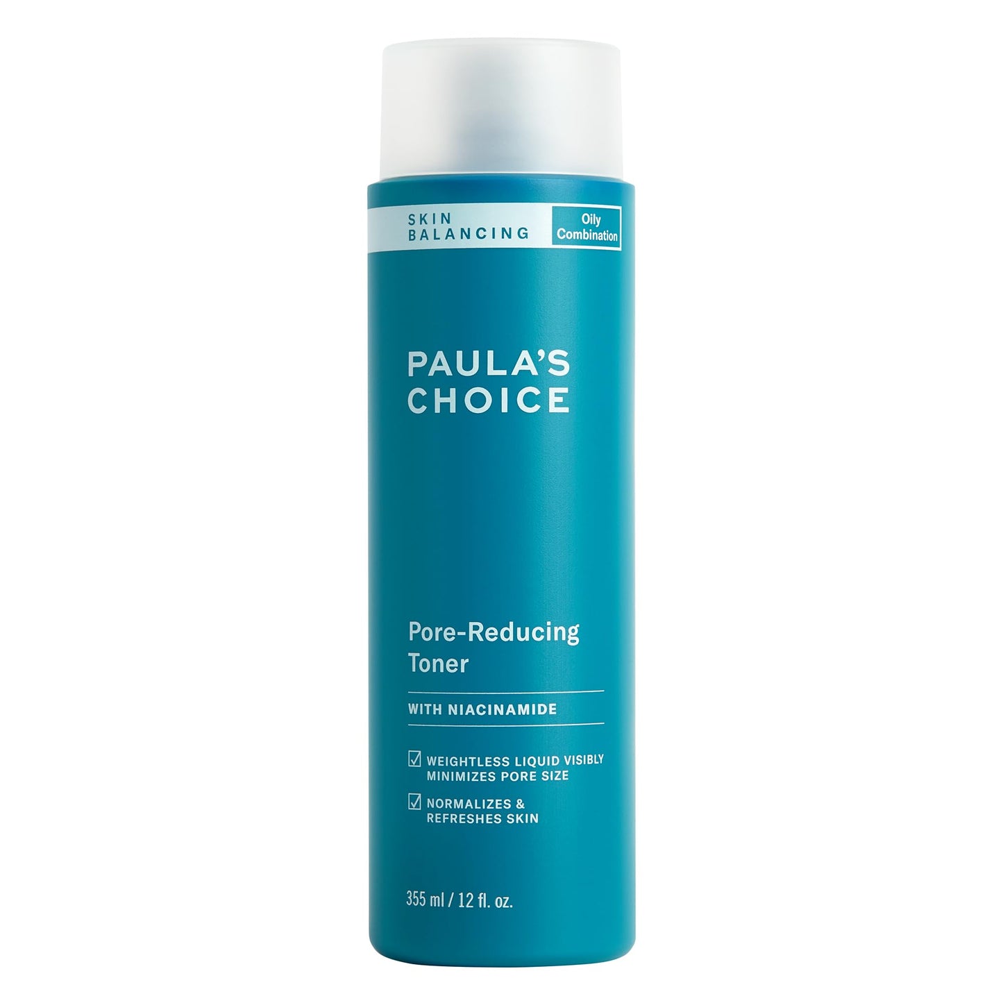 Paula's Choice Skin Balancing Pore-Reducing Face Toner with Niacinamide for Combination & Oily Skin, Minimizes Large Pores, Controls Oil & Shine, Acne-Prone Friendly, Travel Size, 1 Fl Oz