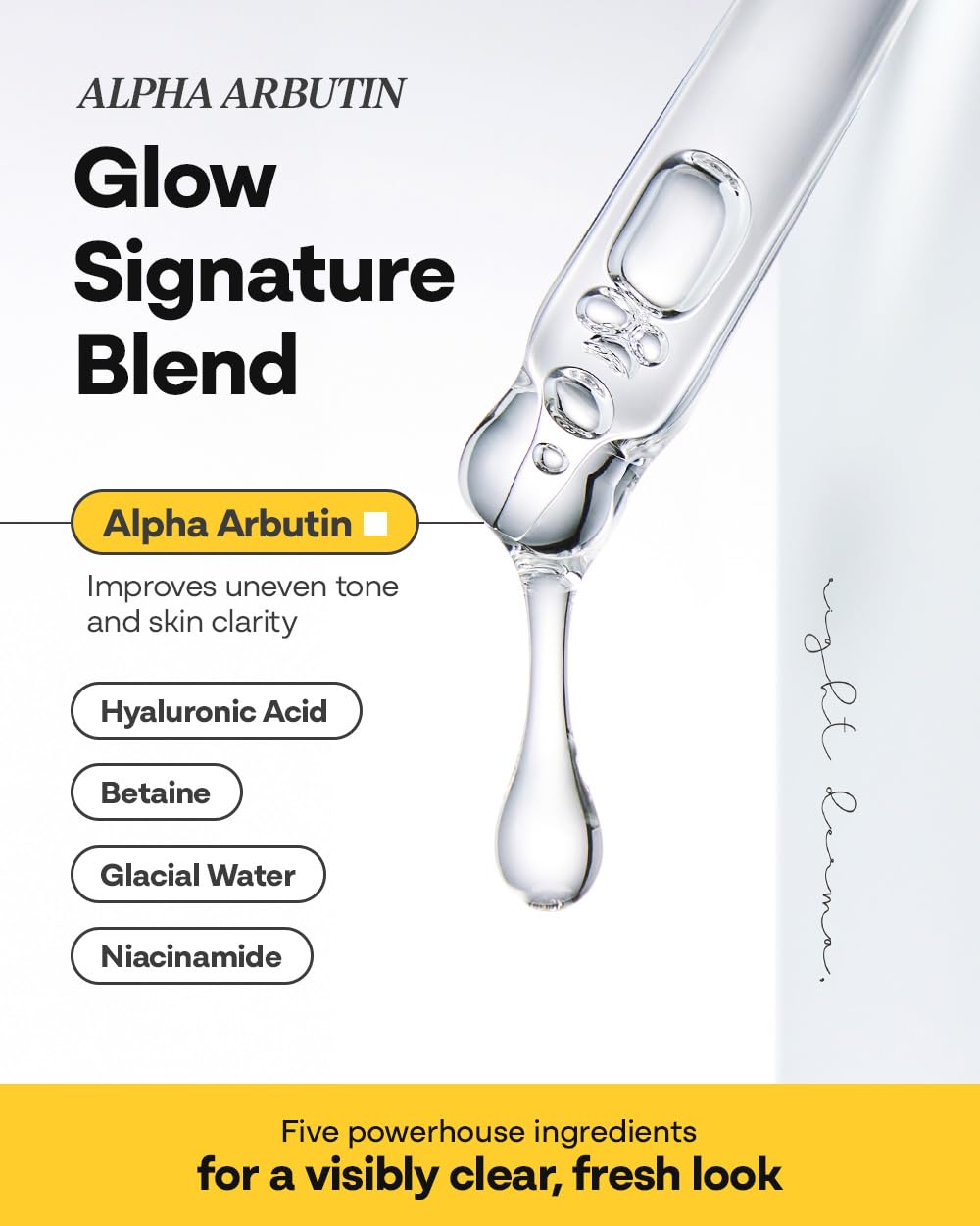 Bano Alpha Arbutin Glow Serum – 2% Alpha Arbutin + Niacinamide for Skin Vitality & Glow, Uneven Tone | Hydrating Hyaluronic Acid | Korean Skincare for Sensitive Skin | Fragrance-Free | 1.01 fl oz