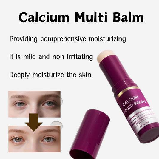 2Pcs Calcium Multi Balm, Wrinkle Core Stick, Korean Collagen Moisturing Stick, Collagen Anti Wrinkle, Moisturizing, Suitable For Eyes, Face, Neck.