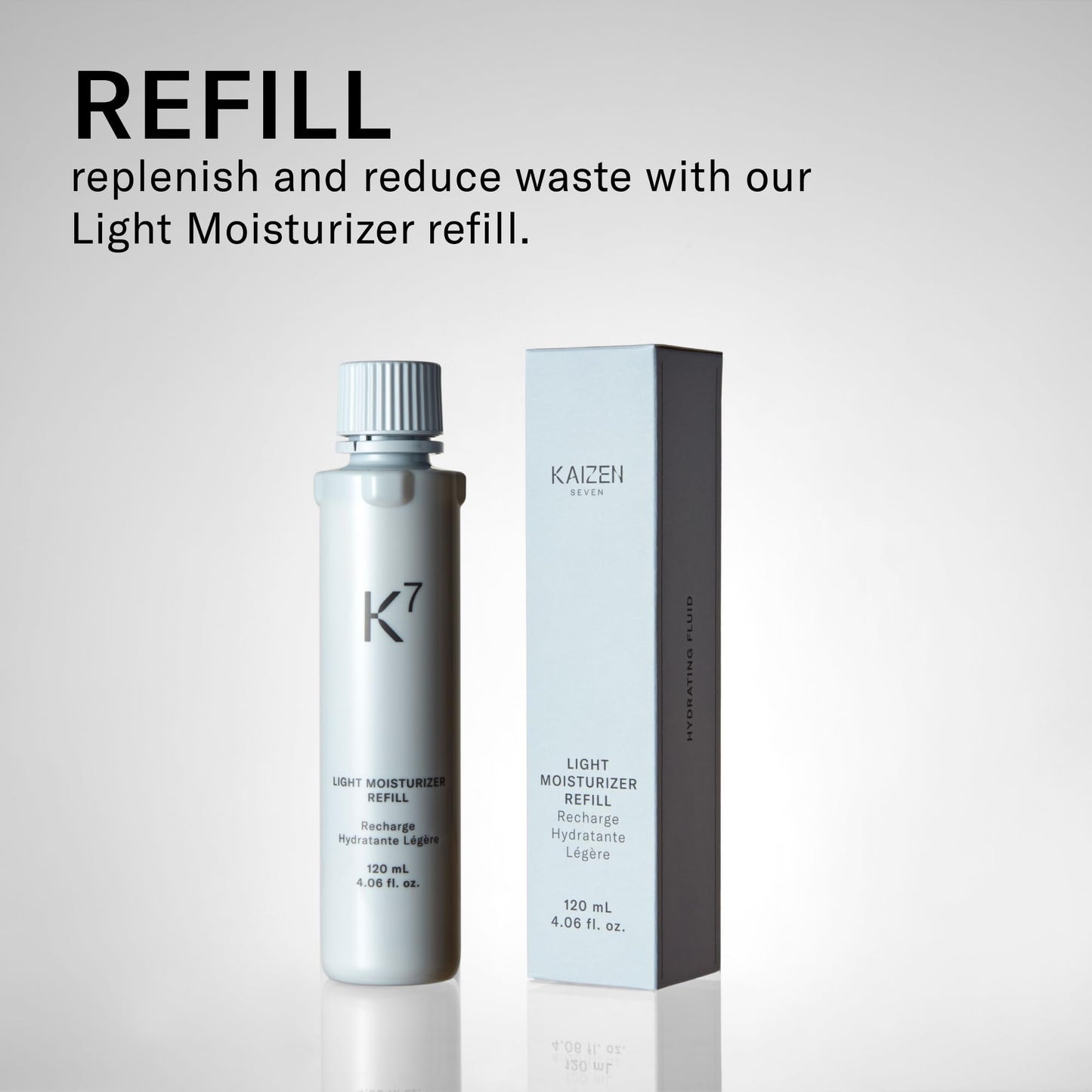 Kaizen Seven Light Moisturizer for Men | Made in Japan | 120 ml Premium Light Moisturizer non-greasy or sticky, Niacinamide, Sodium Hyaluronate, Wasabi Leaf, Olive Squalane