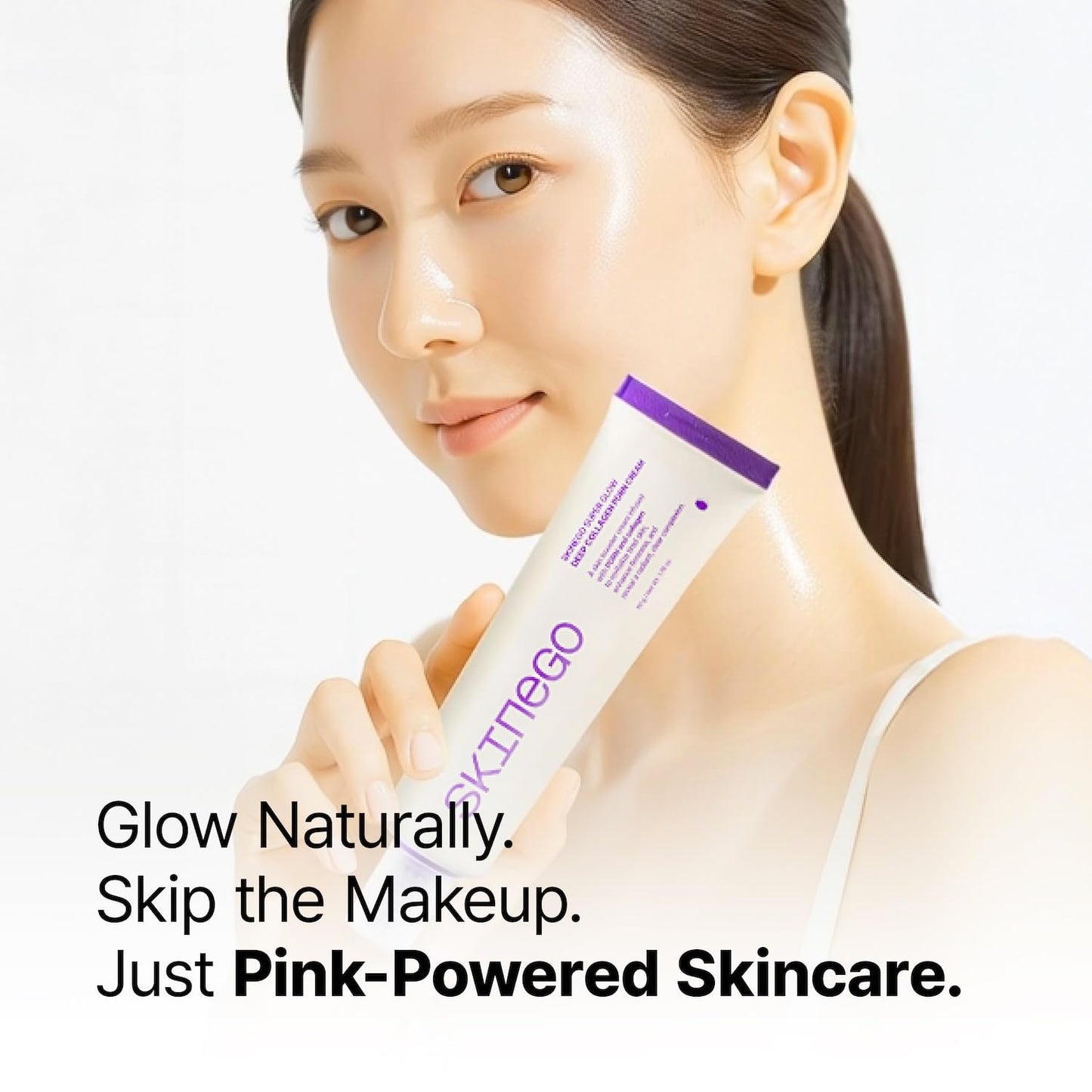 SKINEGO Super Glow Deep Collagen PDRN Cream – 1,000,001ppb PDRN & Collagen, Radiant FinishAdds radiance Moisturizer for Dewy Skin, Firming & Hydrating, Korean Skincare 50g / 1.69 fl.oz.