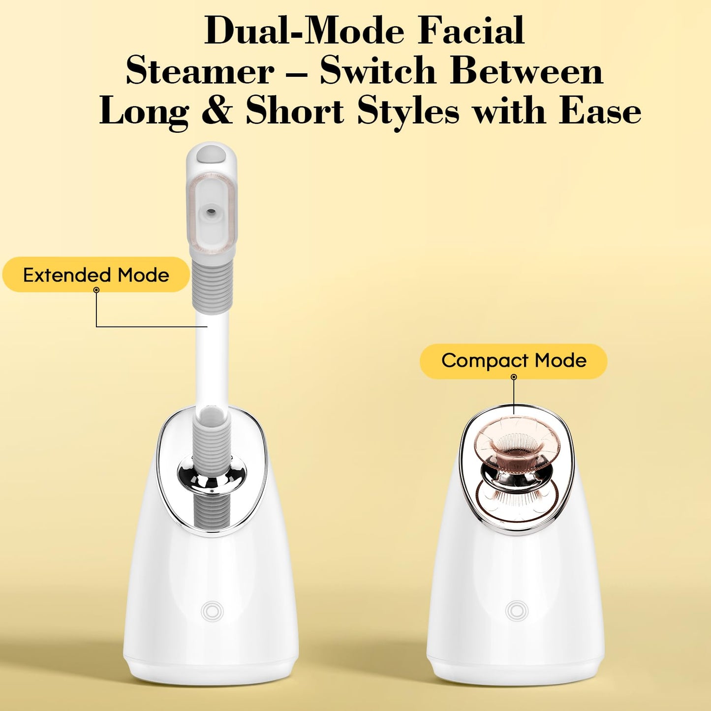 Pjordo Facial Steamer Spa Kit, Nano Ionic Face Steamer for Deep Cleaning Unclogs Pores, Warm Mist Humidifier Steamer for Face Home Sauna SPA, Self Care Gifts for Women