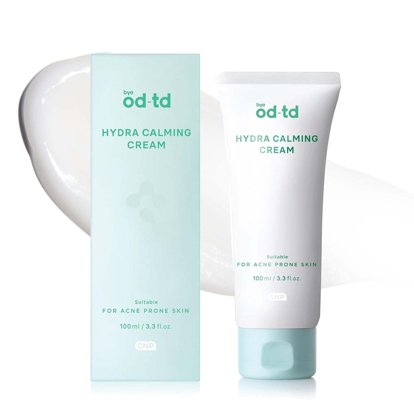 bye od-td Hydra Calming Cream (3.3fl oz) - Gentle Formula, Long Lasting Deep Hydration & Moisturizing Gel for Dry Skin, Barrier Repair, Korean Skin Care. Panthenol, CICA