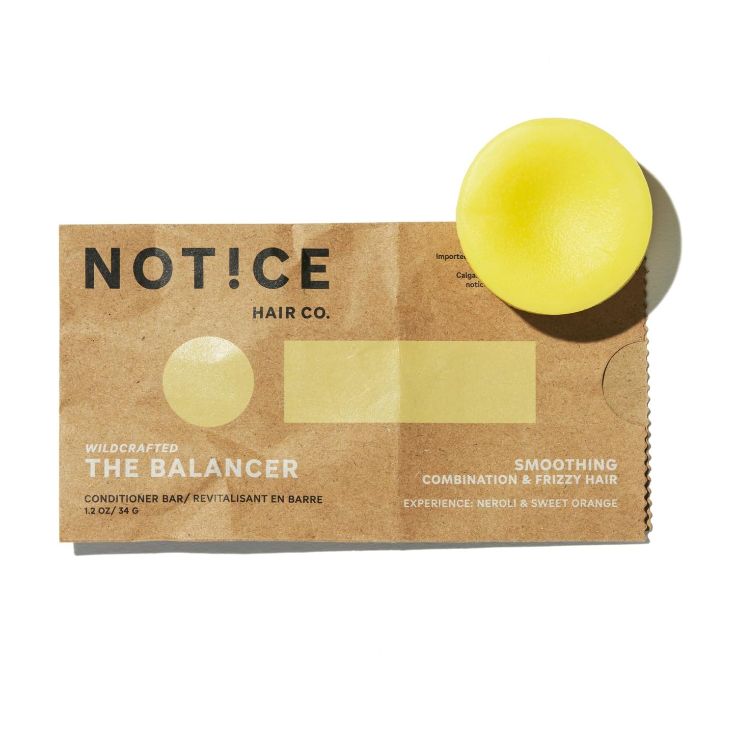 NOT!CE Hair Co. The Balancer Conditioner Bar - smoothing | combination & frizzy hair