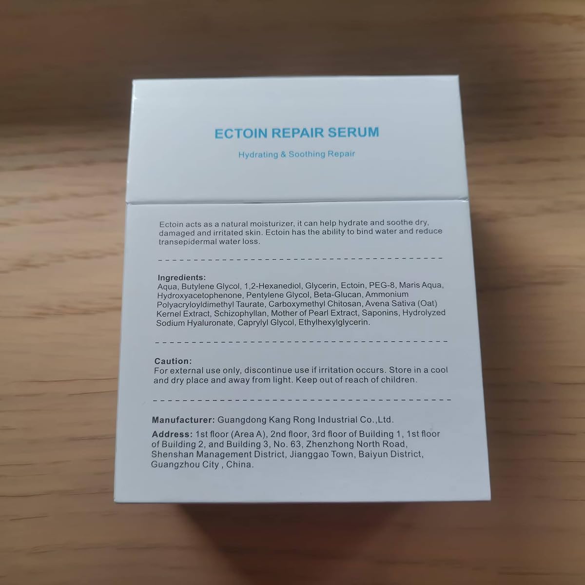 BACHERI Ectoin Repair Face Serum Ampoules # 15 Pcs/Box - Deep Moisture & Anti-Aging Serum with Beta-Glucan, Glycerin, and Hyaluronic Acid – Hydration, Soothes & Protects All Skin