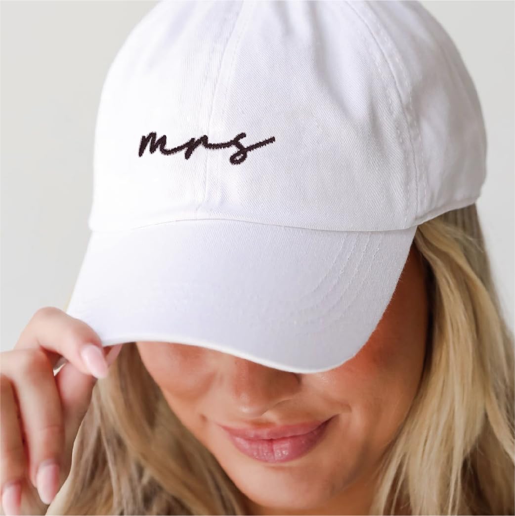 Bride Hat Bridal Shower Gifts for Bride,Newlyweds Honeymoon Wedding Gifts Adjustable Baseball Cap(MS-XZ)