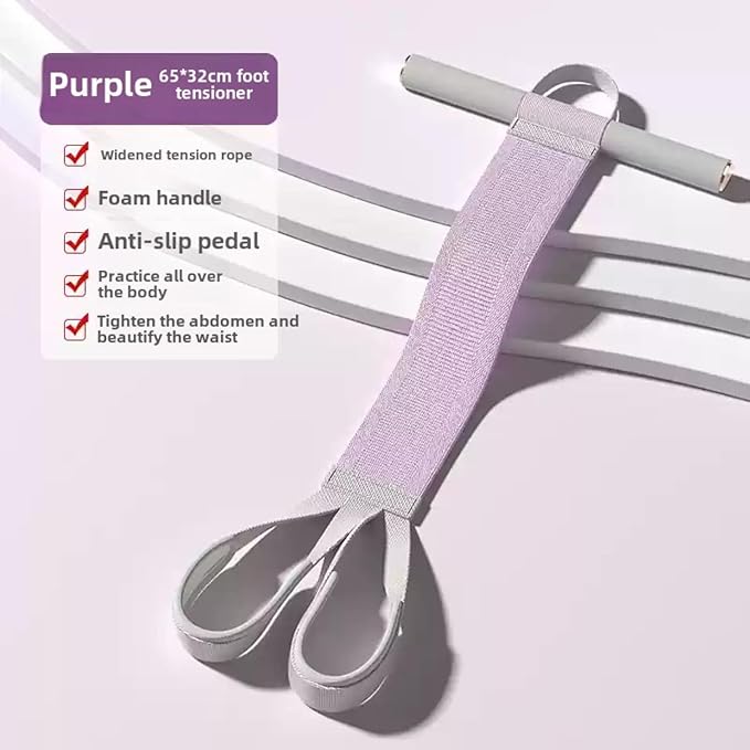 2025 New Yoga Pedal Resistance Fabric Band with Handles Anti-Broken Elastic Sit Up Pull Rope for Strength Training 120lb Full-Body Excercise Band Portable Unisex Resistance Exercise Bands