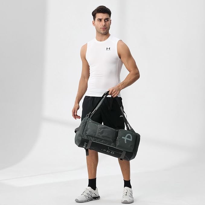 BESMART 40L Extra Large Gym Backpack for Men, Big Gym Bag with Shoes Compartment, Waterproof Heavy Duty Duffel Bags, Men's Workout Backpacks for Outdoor Sport,Hiking,Camping,Travel