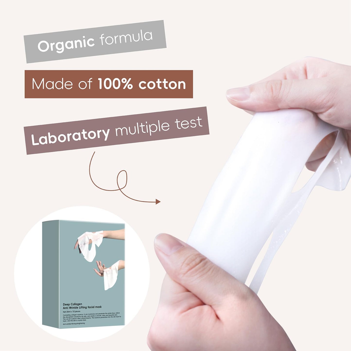 LAJPXKHY 10 Pack Deep Collagen Overnight Mask, Bio-Collagen, Korean Face Mask, Face Mask Overnight, Anti Wrinkle Lifting Mask