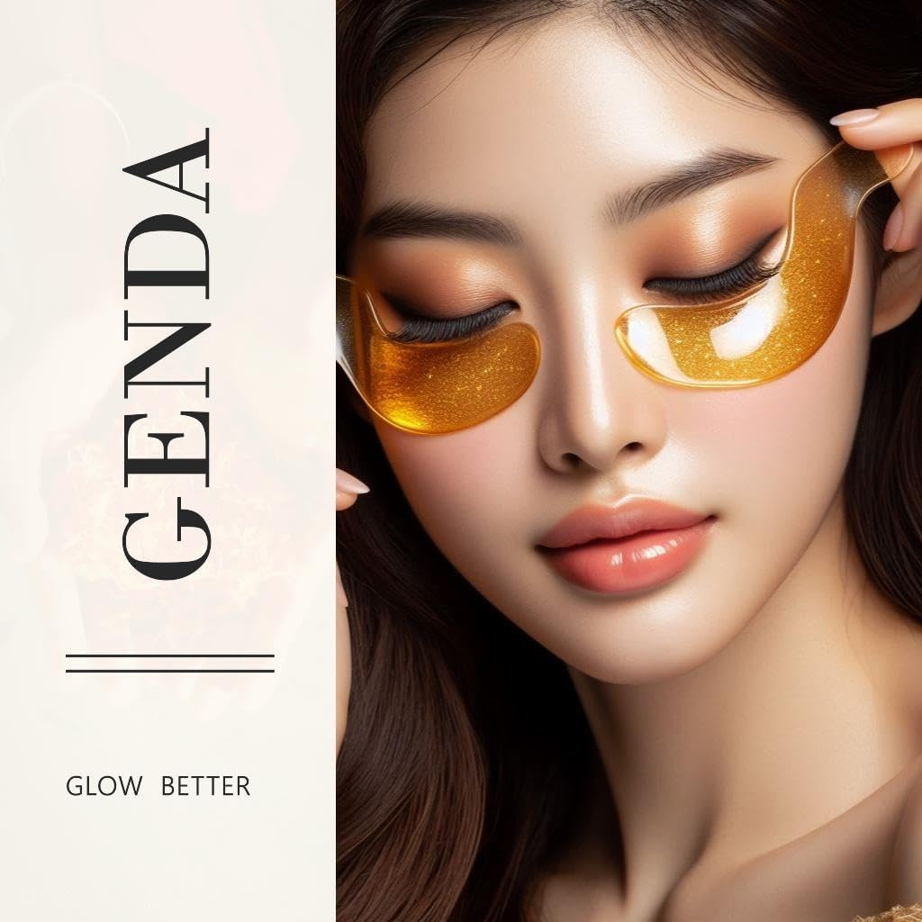 Under Eye Patches for Puffy Eyes and Dark Circles (20 Pairs), 24K Gold Gel Eye Mask Collagen Skincare with Retinol and Hyaluronic Acid, Eye Gel Pads, Eye Patches For Wrinkles