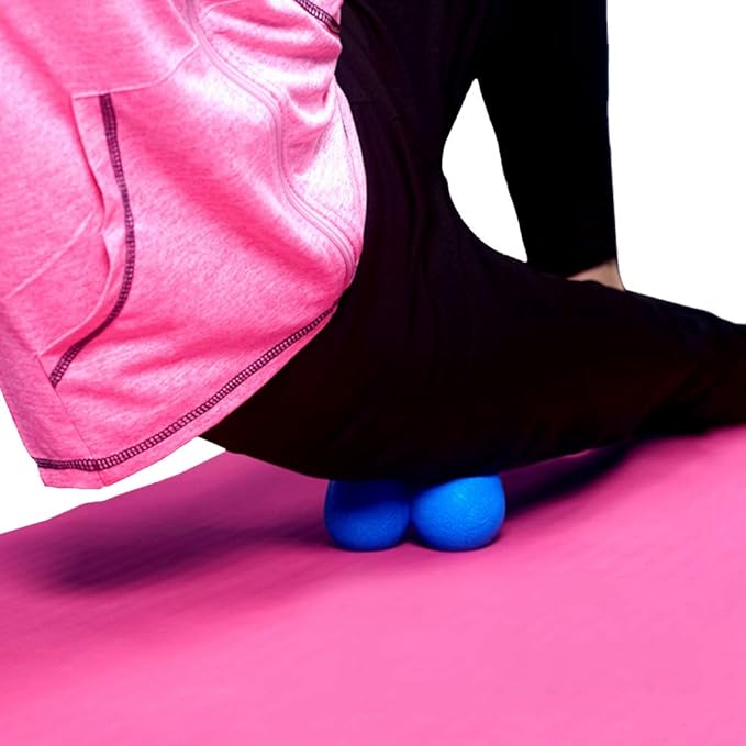 Blue Peanut Massage Ball - Trigger Point & Myofascial Release, Ideal for Back & Foot Therapy