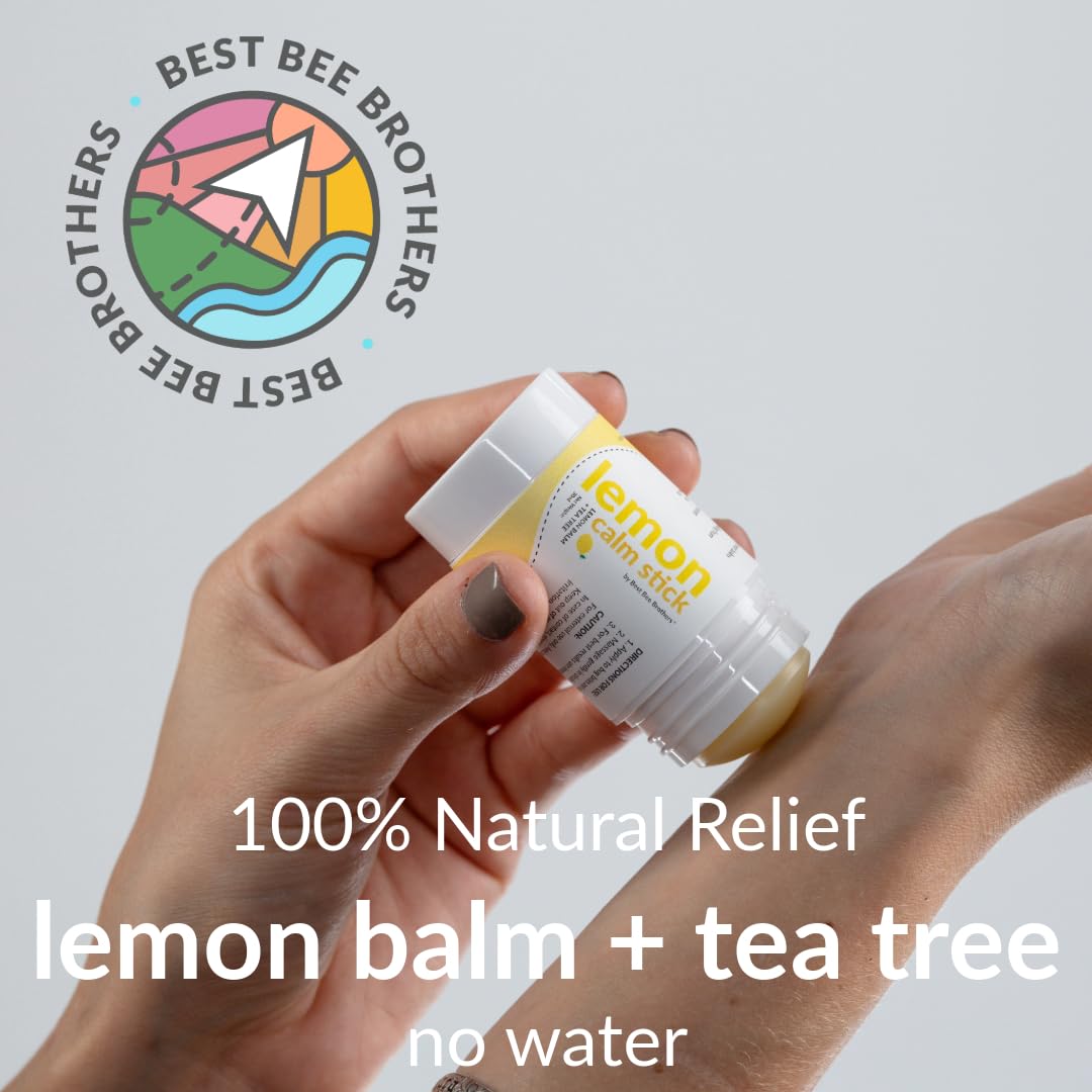 Best Bee Brothers Lemon Calm Stick, Lemon Balm & Tea Tree Bug Bite & Itchy Skin Relief Balm
