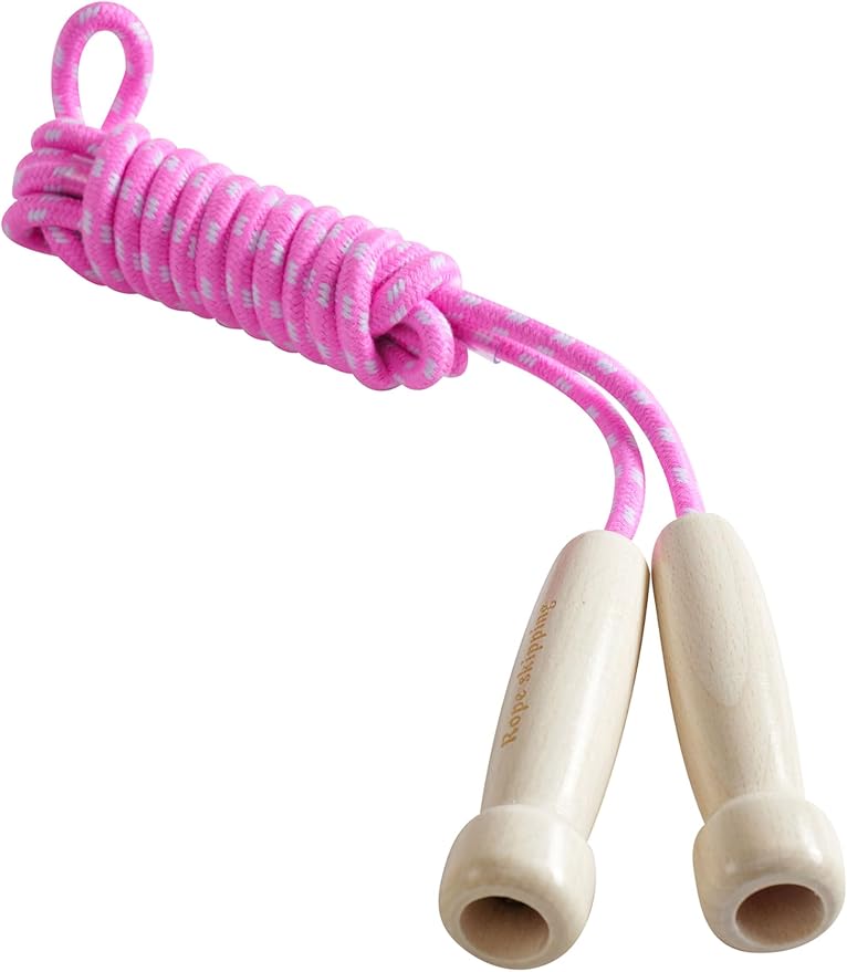 8.8 Feet Jump Rope for Women Men Kids Wooden Handle Jumping Ropes