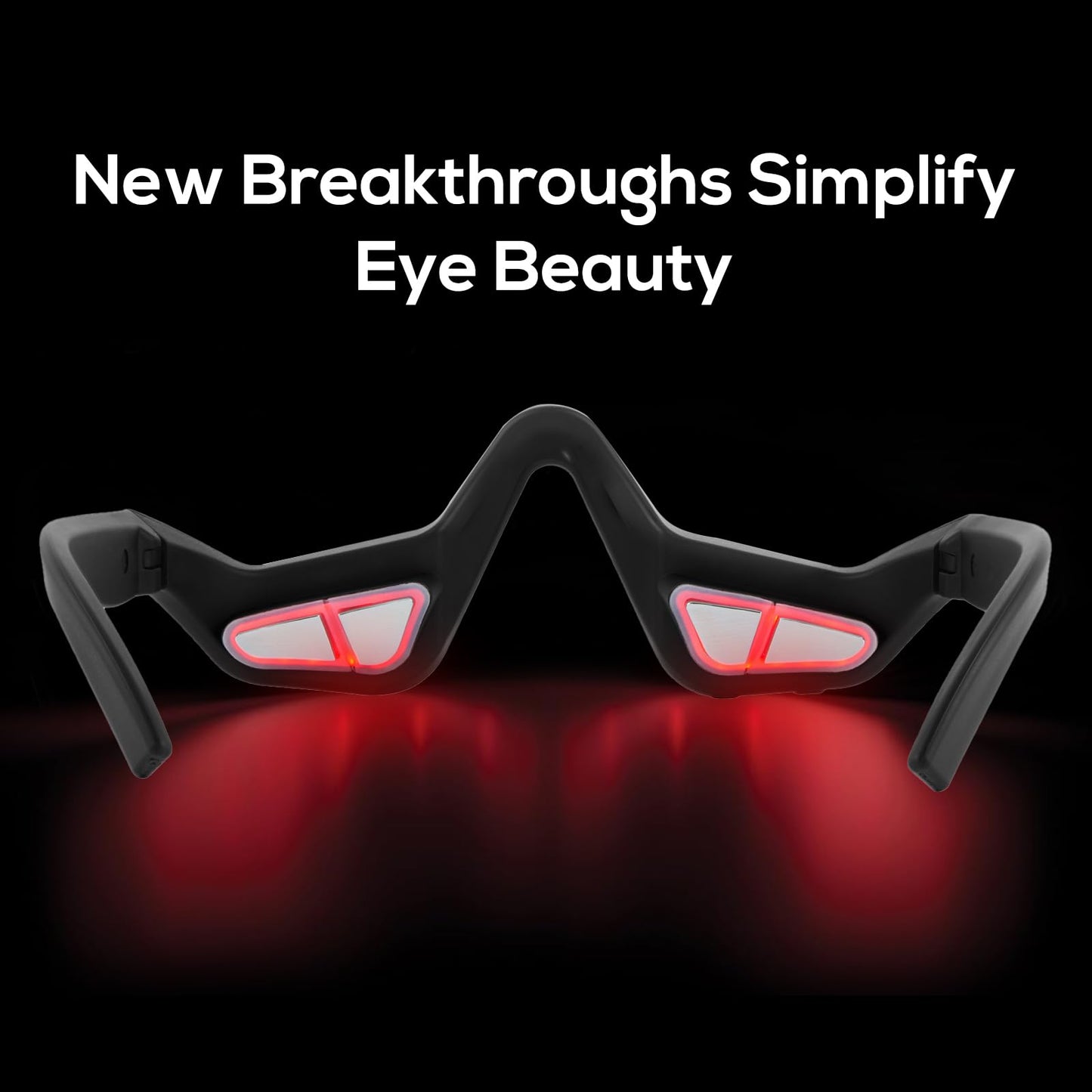 Under-Eye Red Light Therapy Device, & Microcurrent Eye Massager, Puffiness, Eye Bags - Red Light Therapy Glasses for Reducing Wrinkles and Fine Lines