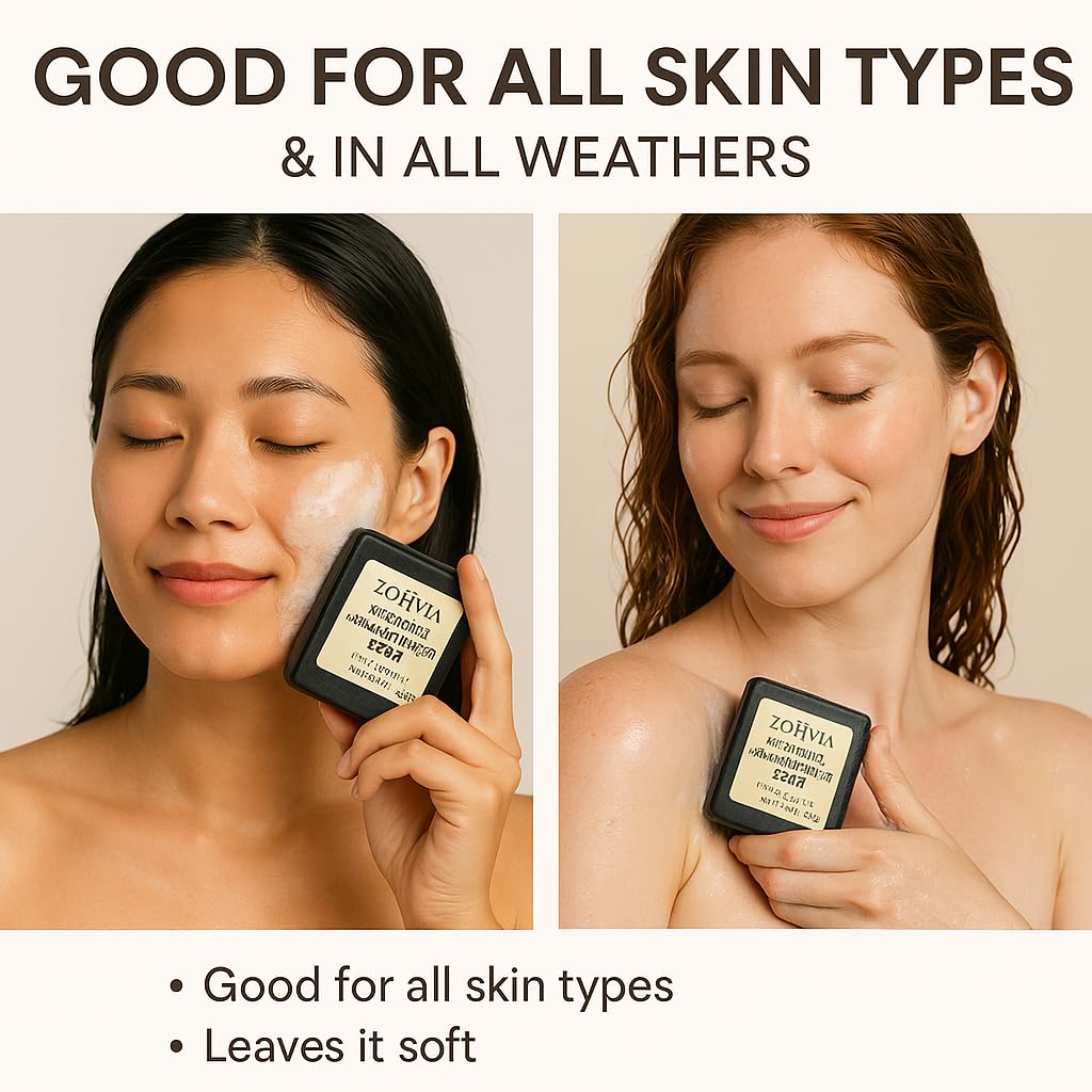 ZOHVIA Pure Shikakai Reetha Herbal Soap Bar 4.4oz Traditional Indian Cleanser with Amla, Neem Inspired by Ayurvedic Skincare Handcrafted with Coconut, Castor & Palm Oils, For men, women & teenagers