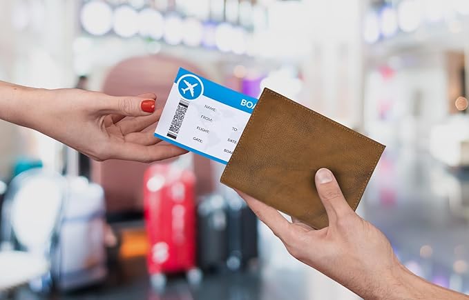 Antique Saddle RFID Genuine Leather Passport Wallet