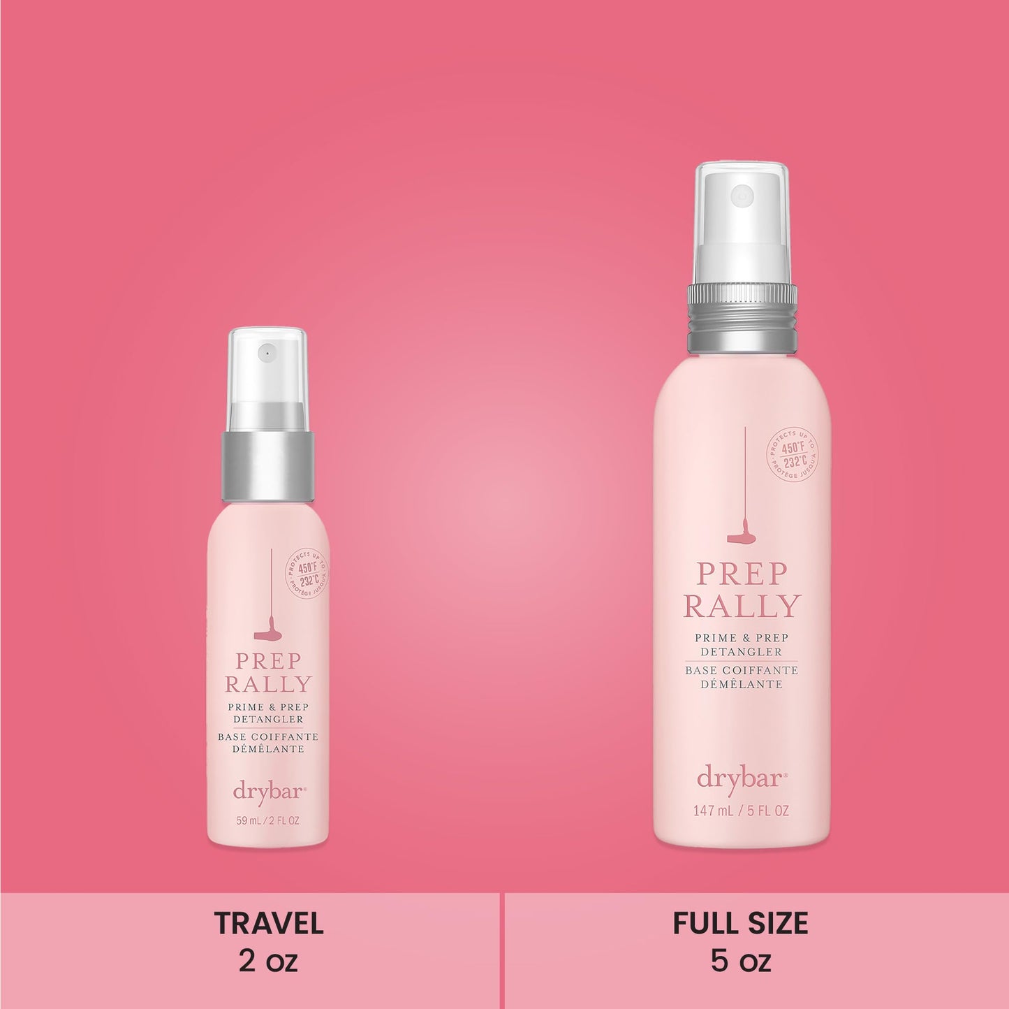 Drybar Prep Rally Prime & Prep Detangler Noir Scent - Full Size | Nourishes Hair, Detangles with Ease, Leaves Hair Soft & Manageable, Protects Hair, Cruelty Free