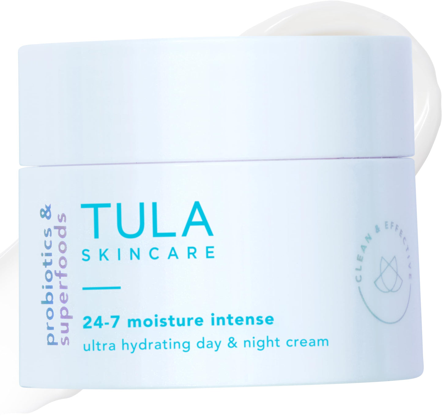 TULA Skin Care 24-7 Moisture Intense Ultra Hydrating Day & Night Cream - Travel-Size, Ultra Nourishing Moisturizer for Face. Soothe Skin, Maintain Skin Balance & Improve Skin Smoothness, 0.5 oz.