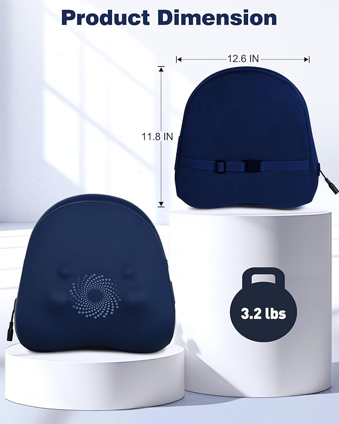 Shiatsu Back and Neck Massager with Heat – Deep Kneading Massage Pillow for Relaxation – Corded Design for Full Body Use