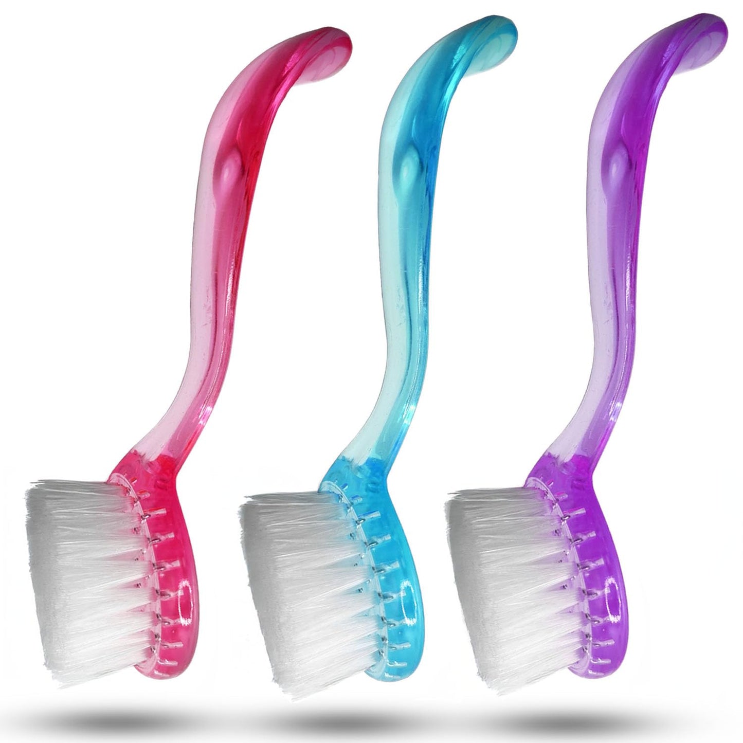 3 Face Brush, Facial Cleansing Exfoliating Scrubber Brush, Face Wash Scrub Brushes with Soft Nylon Bristles for Skin Care, Makeup Removal