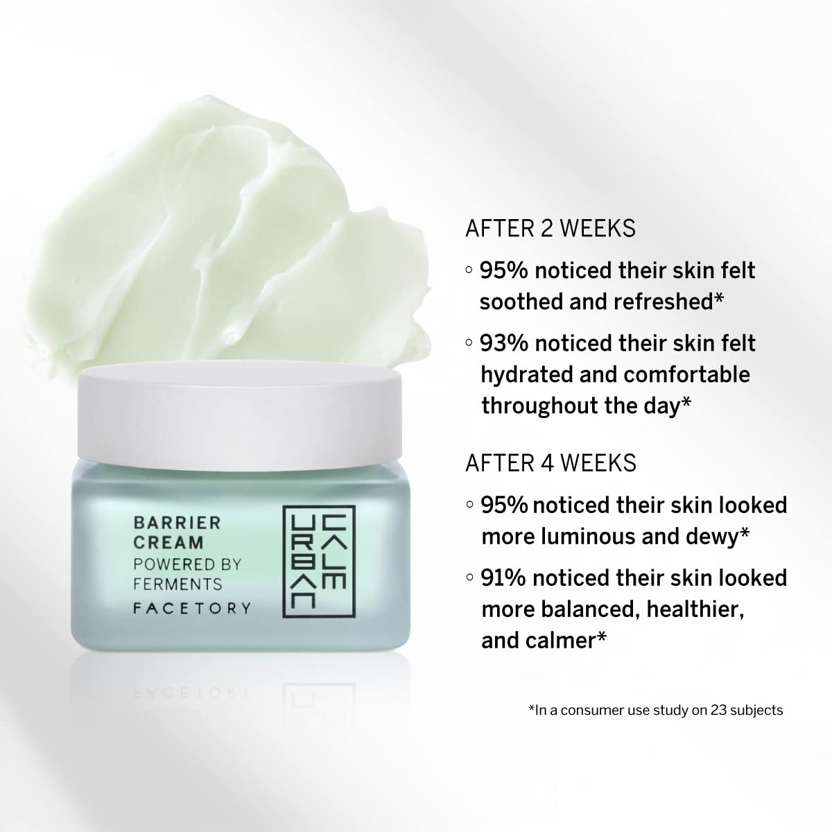 FACETORY Urban Calm Barrier Cream Mini Travel Size 15g - Skin Barrier Lotion with Fermented Honeybush - Hydrating Rich Water Gel for Dry, Oily & Sensitive Skin