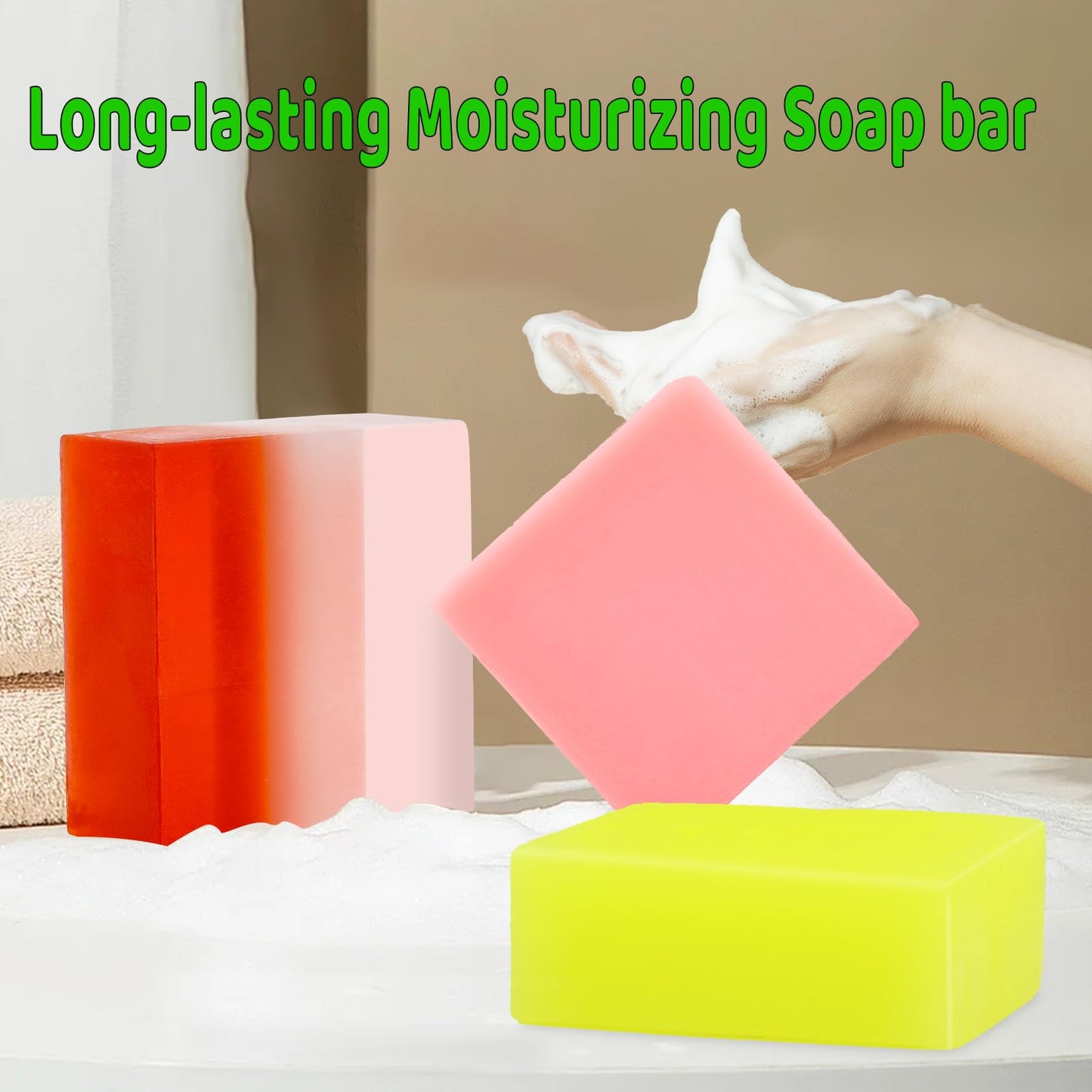 3 Pack Organic Handmade Yoni Soap Bars For Women Ph Balance, Feminine Vaginal Wash V Cleansing Bar Soap for Women, All Natural Soap Bar with Bubble Foam Net, Yoni Wash Away Odor (P+P+S)