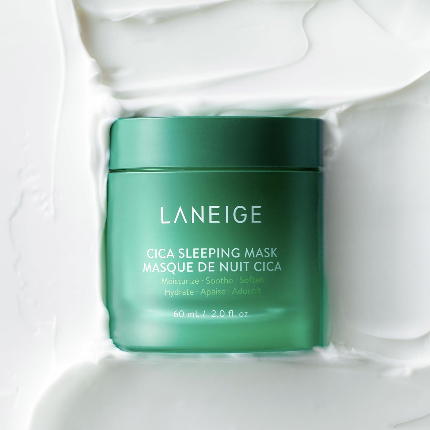 LANEIGE Cica Sleeping Mask: Soothing Overnight Mask with Centella & Fermented Forest Yeast Extract for Sensitive Skin & Moisture Barrier Repair