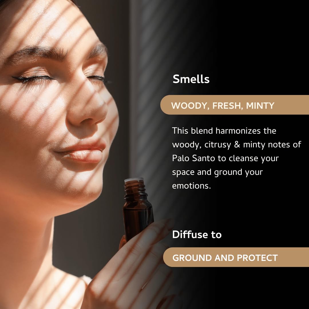 Palo Santo Essential Oil Diffuser Blend by Aromafume | 30ml/1 fl oz | Made with Peruvian Palo Santo Extract | Non-Toxic Alternative, Sustainable Substitute for Palo Santo Sticks or Incense