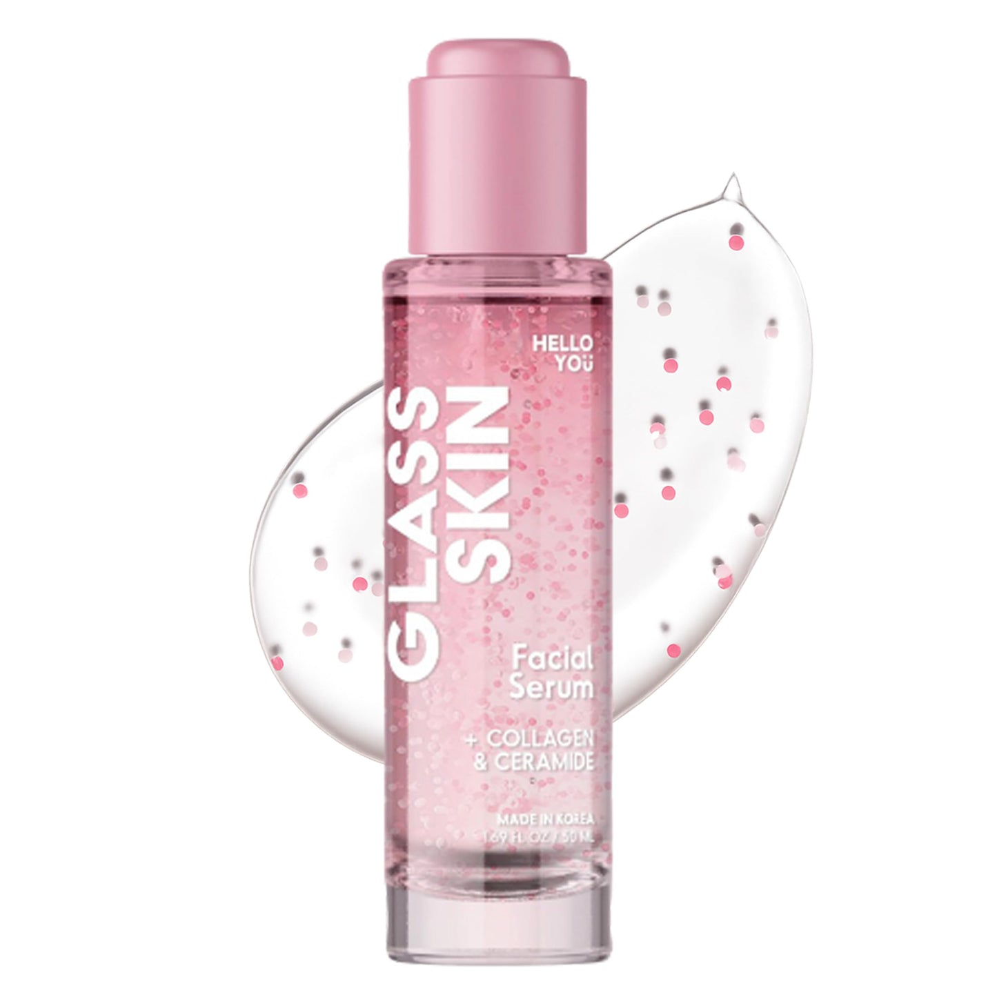 Hello You Collagen Face Serum with Ceramide - Dermatologist Tested, Anti-Aging, Korean Skin Care - Hydrates, Improves Skin Barrier, Promotes Glass Skin, Reduces Fine Lines & Wrinkles - 1.69 Fl Oz